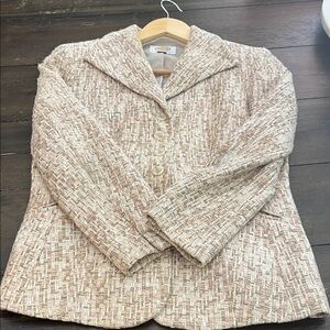 Women's Textured Talbots Cream Jacket